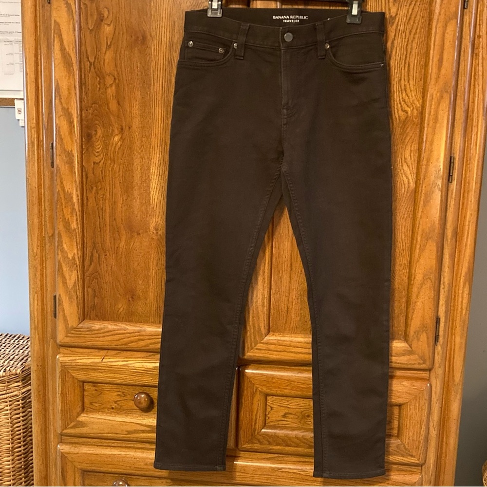 Banana Republic Men's Brown Traveler Pant